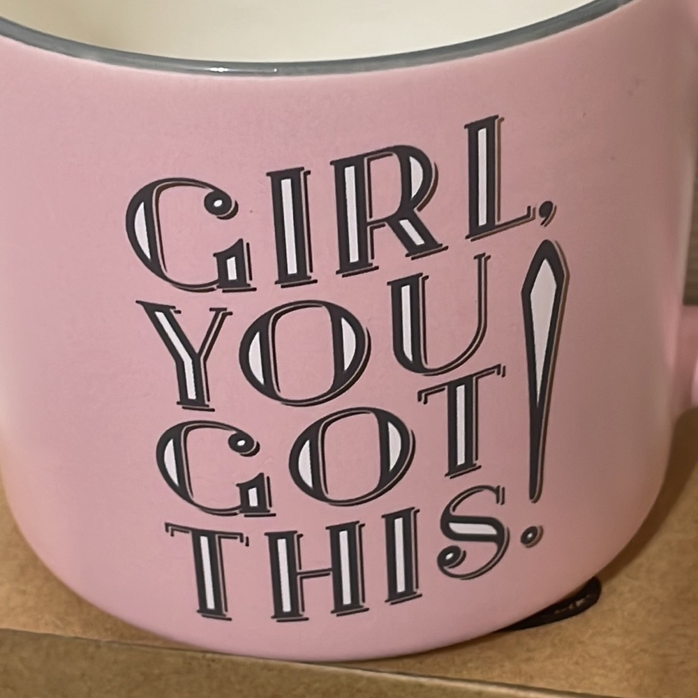 🎉💕NEW GIRL, YOU GOT THIS! Pink Coffee Mug - Picture 2 of 3